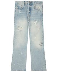 Represent - Coastal Painted Distressed Jeans - Lyst