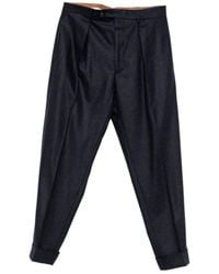 Berwich - Pleated Wool Trousers - Lyst