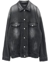 Balenciaga - Faded Denim Jacket - Lyst