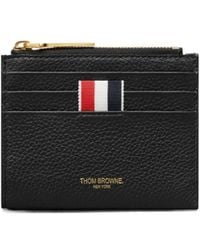 Thom Browne - Pebble-Grain Zip-Top Cardholder - Lyst