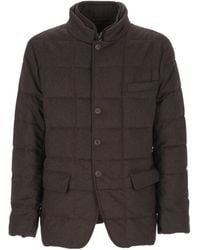Fay - Quilted Short Down Jacket - Lyst
