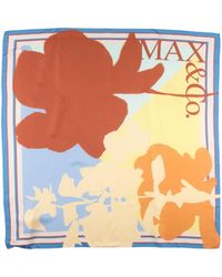 MAX&Co. - Floral Printed Square Scarf - Lyst