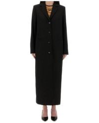 Moschino - Jeans Long Tailored Buttoned Coat - Lyst