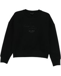 Emporio Armani - Logo-Detail Sweatshirt - Lyst