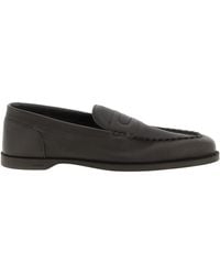John Lobb - Round-Toe Loafers - Lyst