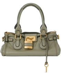 Chloé - Chloé Paddington Padlock Detailed Shoulder Bag - Lyst