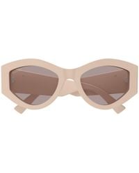 Gucci - Eyewear Oval Frame Sunglasses - Lyst