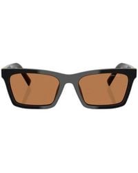 Miu Miu - Eyewear Rectangle-Frame Sunglasses - Lyst