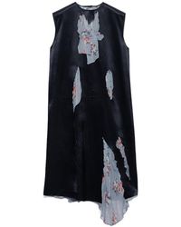 Prada - Devoré Satin Dress - Lyst