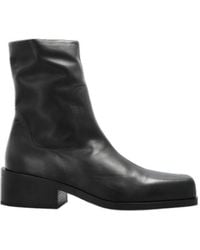 Marsèll - Marsèll Square Toe Zipped Boots - Lyst