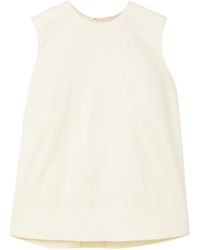 ROKSANDA - Pleated Cotton-Poplin Top - Lyst