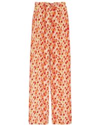Max Mara - Floral Printed Casual Pants - Lyst
