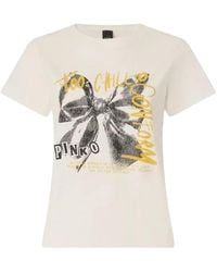 Pinko - Graphic-Print T-Shirt - Lyst