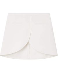 Courreges - Courrèges Ellipse Twill Mini Skirt - Lyst