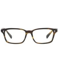 Oliver Peoples - Edelson Rectangle-Frame Glasses - Lyst