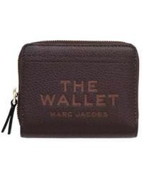 Marc Jacobs - Logo Printed Zipped Mini Compact Wallet - Lyst