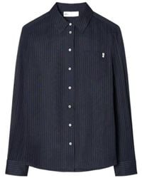 Tory Burch - Organdy Pinstripe Voile Shirt - Lyst