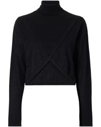 LeKasha - Cropped Cut-Out Cashmere Turtleneck Sweater - Lyst