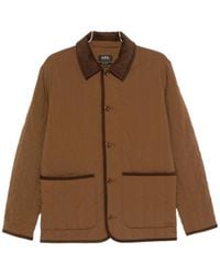 A.P.C. - Long-Sleeved Straight-Hem Jacket - Lyst