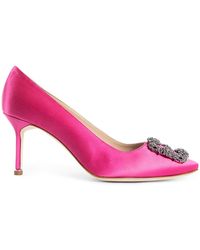 Manolo Blahnik - Round Toe High Heels - Lyst