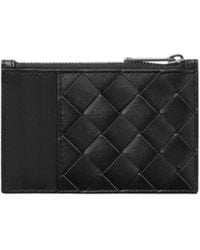 Bottega Veneta - Intrecciato Zipped Cardholder - Lyst