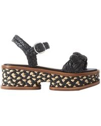 Gabriela Hearst - Round-Toe Platform Sandals - Lyst