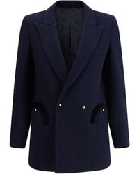 Blazé Milano - Blazé Milano Double-Breasted Peak-Lapel Blazer - Lyst