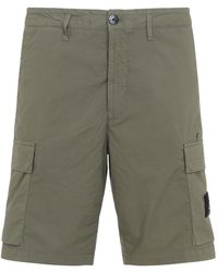 Stone Island - Regular Fit Cargo Bermuda Shorts - Lyst