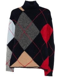 Semicouture - Patterned High-Neck Sweater - Lyst