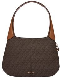 Michael Kors - Logo Zipper Shoulder Bag - Lyst