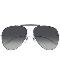 Gucci - Eyewear Aviator Frame Sunglasses - Lyst