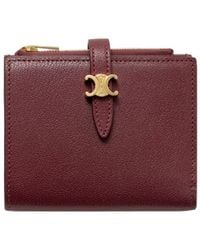 Celine - Triomphe Pontet Compact Wallet - Lyst