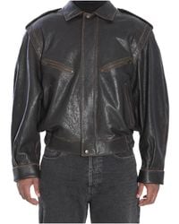 Saint Laurent - Zip-Up Bomber Jacket - Lyst