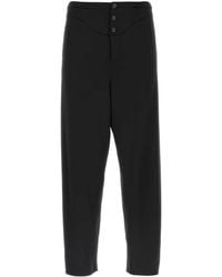 Saint Laurent - Button Detailed Straight Leg Pants - Lyst