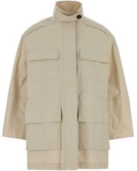 Brunello Cucinelli - Sand Cotton Blend Jacket - Lyst