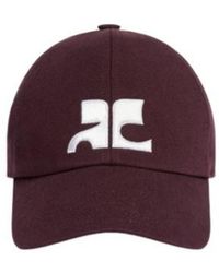 Courreges - Ac-Logo Cotton Cap - Lyst