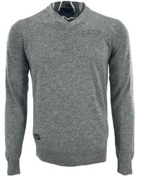 Armani Jeans - V-Neck Long-Sleeved Sweater - Lyst