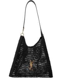 Saint Laurent - Logo Plaque Shoulder Bag - Lyst