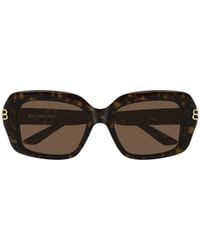 Balenciaga - Eyewear Rectangular Frame Sunglasses - Lyst