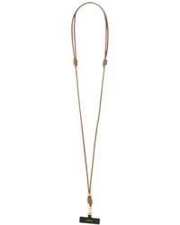 Loewe - Anagram-Debossed Leather Phone Strap - Lyst