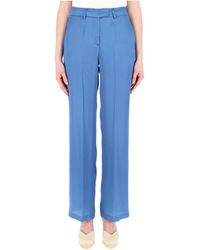 Semicouture - Tailored Wide-Leg Pants - Lyst