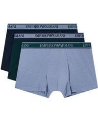 Emporio Armani - Core 3 Pack Boxer Shorts - Lyst