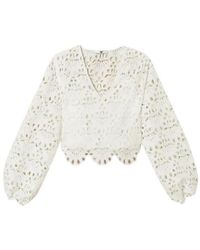 Twinset - Macramé-Woven Blouse - Lyst