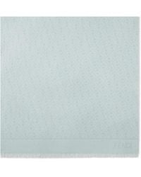 Fendi - Ff-Jacquard Frayed Edge Scarf - Lyst