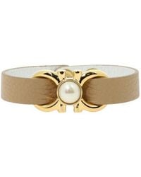 Ferragamo - Leather Bracelet - Lyst