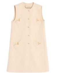 Valentino - Compact Drap Gilet - Lyst