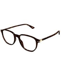 Montblanc - Eyewear Round Frame Glasses - Lyst