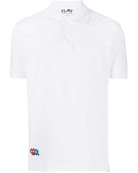 COMME DES GARÇONS PLAY - Lapel Short-Sleeved Polo Shirt - Lyst