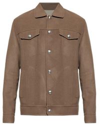 Eleventy - Snap-Button Wool Jacket - Lyst