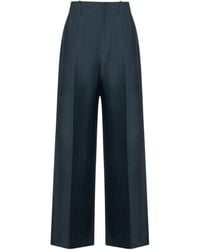 Bottega Veneta - Twill Straight Trousers - Lyst